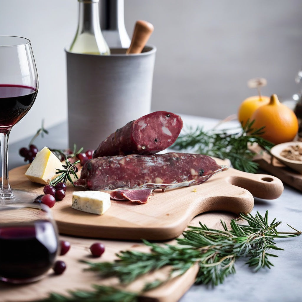 Genuine Salami With Aglianico Wine Large Aged Salami