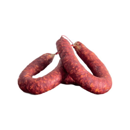 Spicy Curved Sausage Seasoned Salami